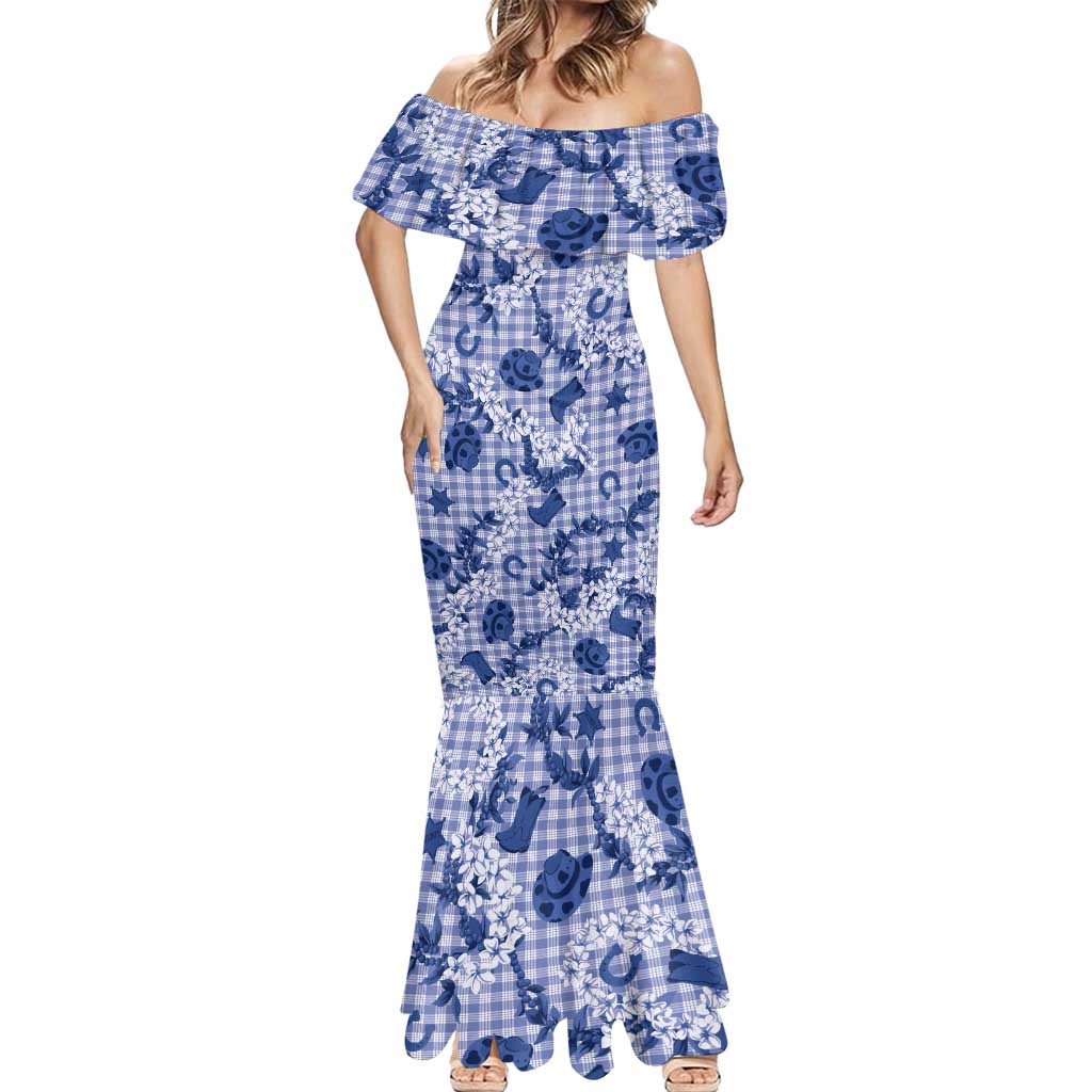 Mokihana Maile Ilima Leis Paniolo Palaka Mermaid Dress Hawaiian Polu Spirit - Polynesian Pride