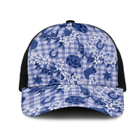 Mokihana Maile Ilima Leis Paniolo Palaka Mesh Trucker Cap Hawaiian Polu Spirit - Polynesian Pride