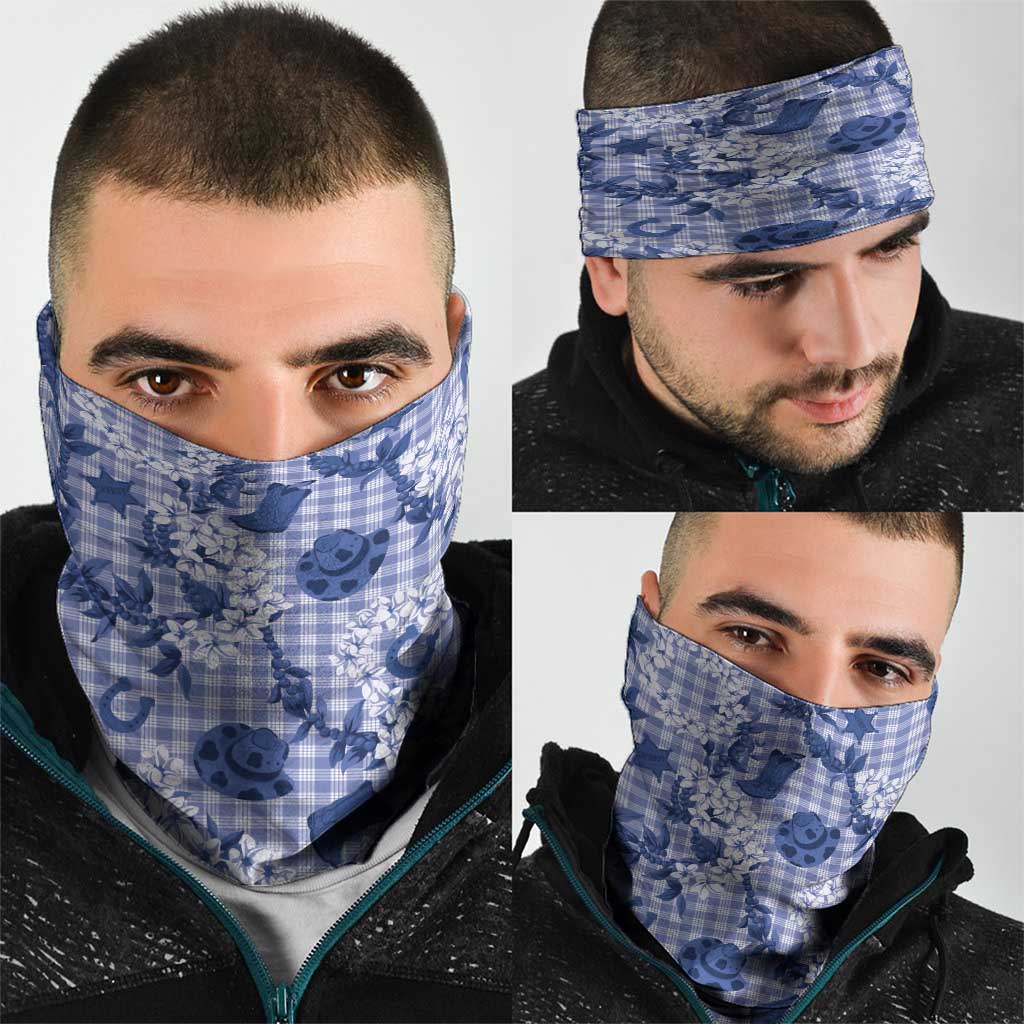 Mokihana Maile Ilima Leis Paniolo Palaka Neck Gaiter Hawaiian Polu Spirit - Polynesian Pride