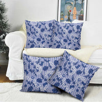 Mokihana Maile Ilima Leis Paniolo Palaka Pillow Cover Hawaiian Polu Spirit - Polynesian Pride