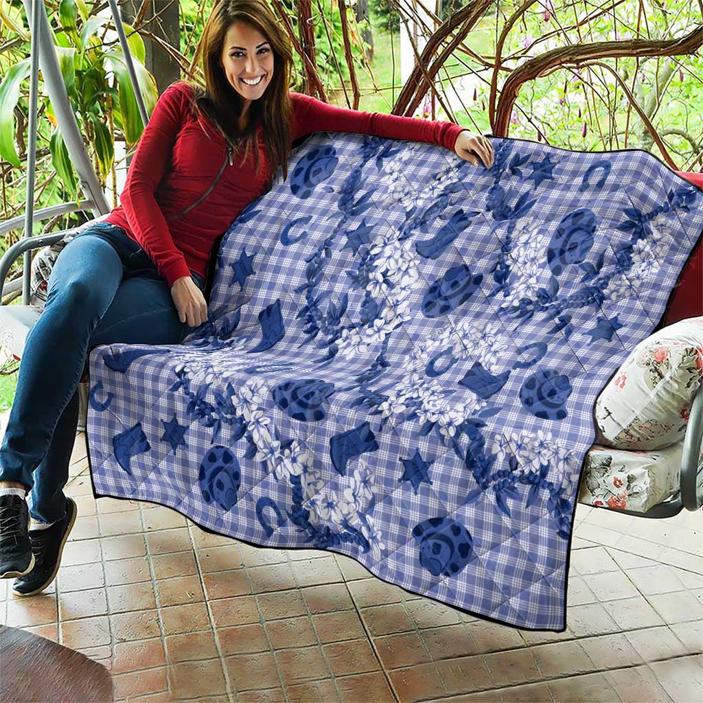 Mokihana Maile Ilima Leis Paniolo Palaka Quilt Hawaiian Polu Spirit - Polynesian Pride