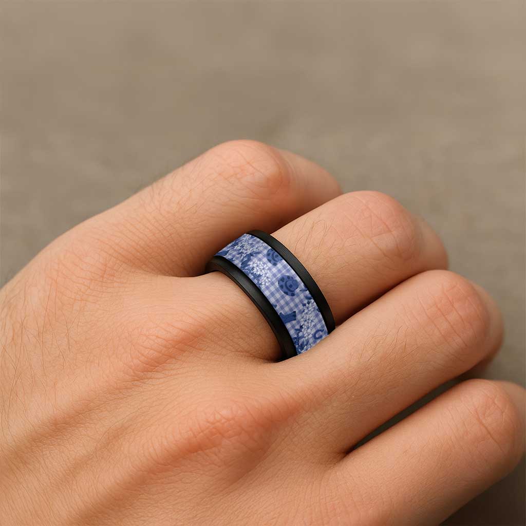 Mokihana Maile Ilima Leis Paniolo Palaka Spinner Ring Hawaiian Polu Spirit - Polynesian Pride