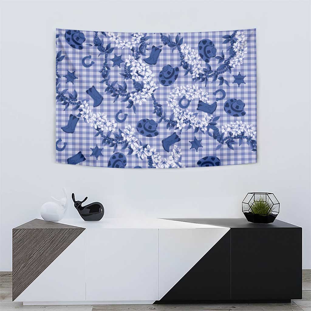 Mokihana Maile Ilima Leis Paniolo Palaka Tapestry Hawaiian Polu Spirit - Polynesian Pride