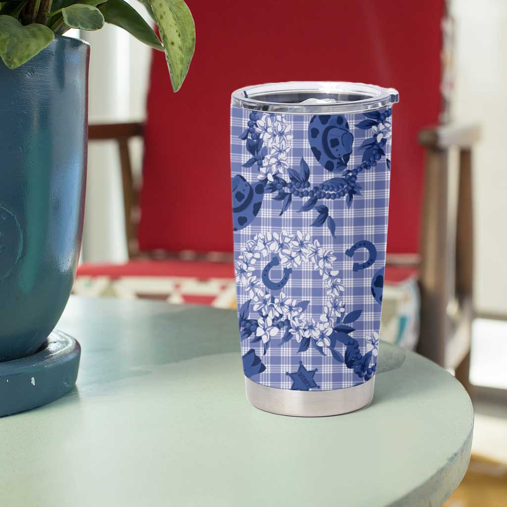 Mokihana Maile Ilima Leis Paniolo Palaka Tumbler Cup Hawaiian Polu Spirit - Polynesian Pride