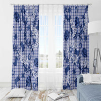 Mokihana Maile Ilima Leis Paniolo Palaka Window Curtain Hawaiian Polu Spirit - Polynesian Pride