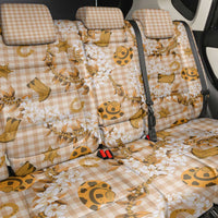 Mokihana Maile Ilima Leis Paniolo Palaka Back Car Seat Cover Hawaiian Kula Spirit - Polynesian Pride