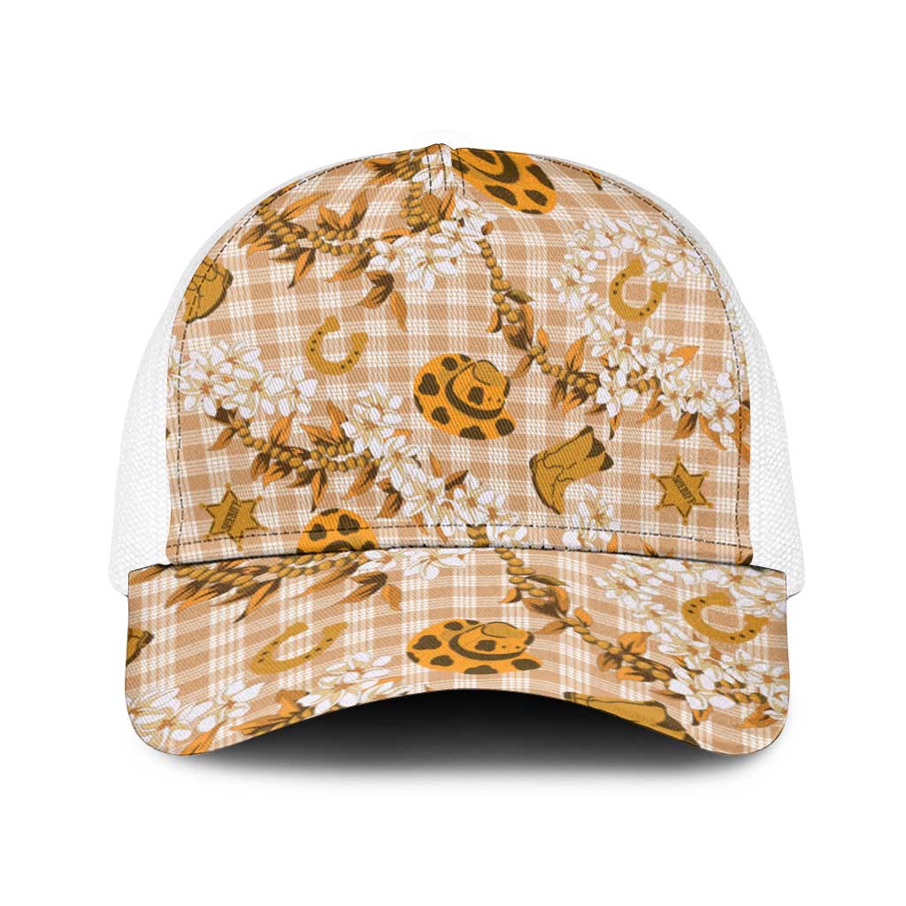 Mokihana Maile Ilima Leis Paniolo Palaka Baseball Net Cap Hawaiian Kula Spirit - Polynesian Pride