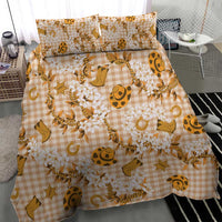 Mokihana Maile Ilima Leis Paniolo Palaka Bedding Set Hawaiian Kula Spirit LT9 - Polynesian Pride