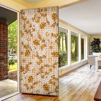 Mokihana Maile Ilima Leis Paniolo Palaka Door Cover Hawaiian Kula Spirit - Polynesian Pride