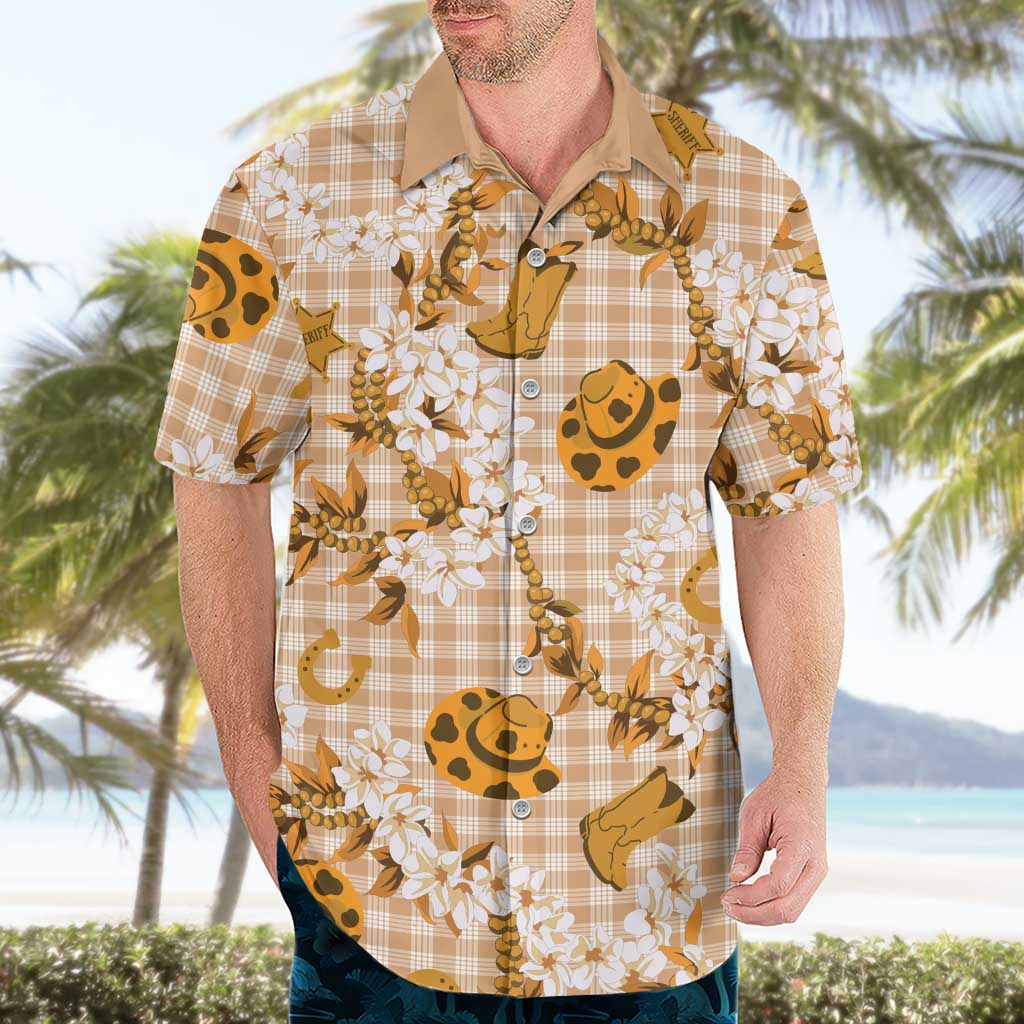Mokihana Maile Ilima Leis Paniolo Palaka Hawaiian Shirt Hawaiian Kula Spirit - Polynesian Pride