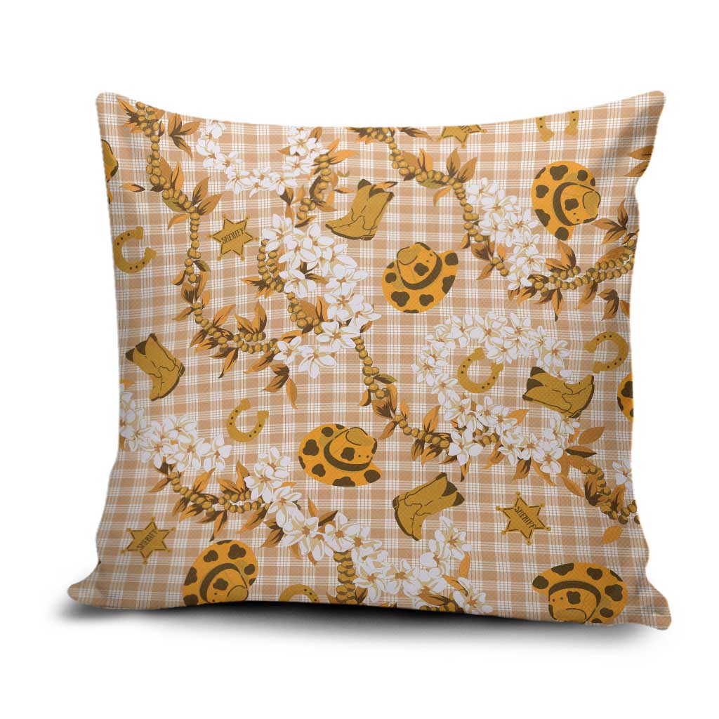 Mokihana Maile Ilima Leis Paniolo Palaka Pillow Cover Hawaiian Kula Spirit - Polynesian Pride