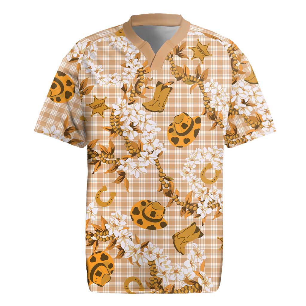 Mokihana Maile Ilima Leis Paniolo Palaka Rugby Jersey Hawaiian Kula Spirit - Polynesian Pride