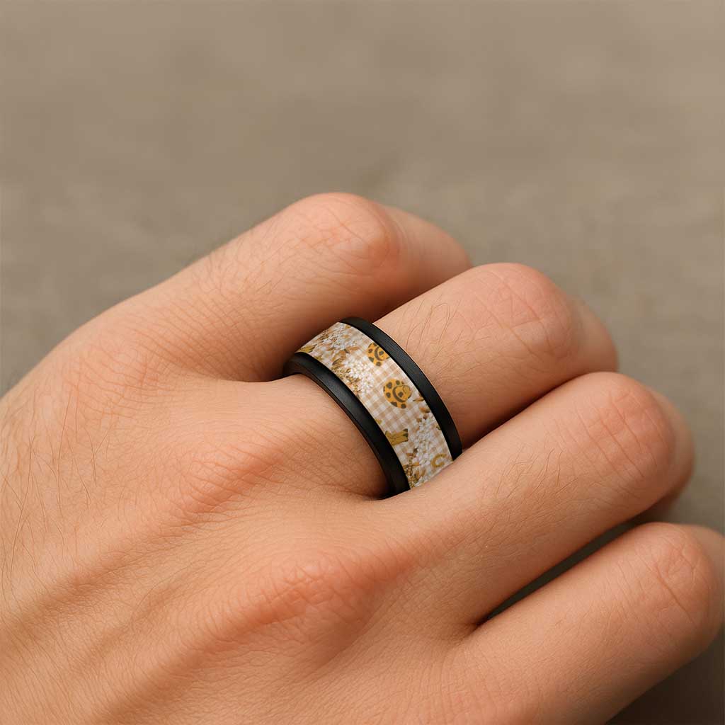 Mokihana Maile Ilima Leis Paniolo Palaka Spinner Ring Hawaiian Kula Spirit - Polynesian Pride