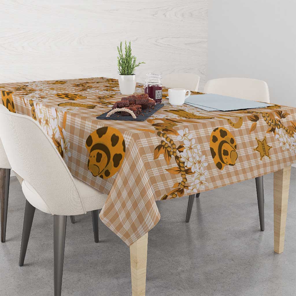 Mokihana Maile Ilima Leis Paniolo Palaka Tablecloth Hawaiian Kula Spirit - Polynesian Pride