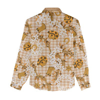 Mokihana Maile Ilima Leis Paniolo Palaka Women Casual Shirt Hawaiian Kula Spirit LT9 - Polynesian Pride