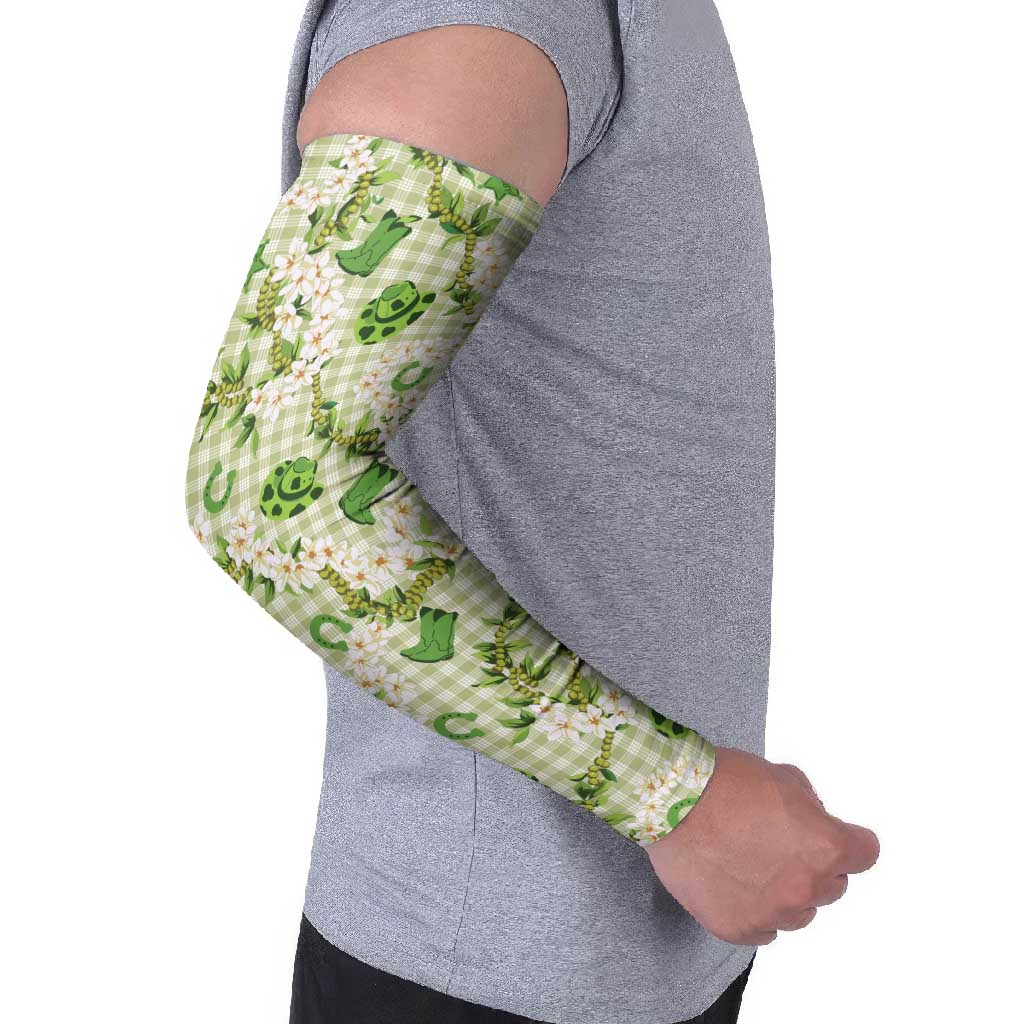 Mokihana Maile Ilima Leis Paniolo Palaka Arm Sleeves Hawaiian Omaomo Ala Spirit - Polynesian Pride