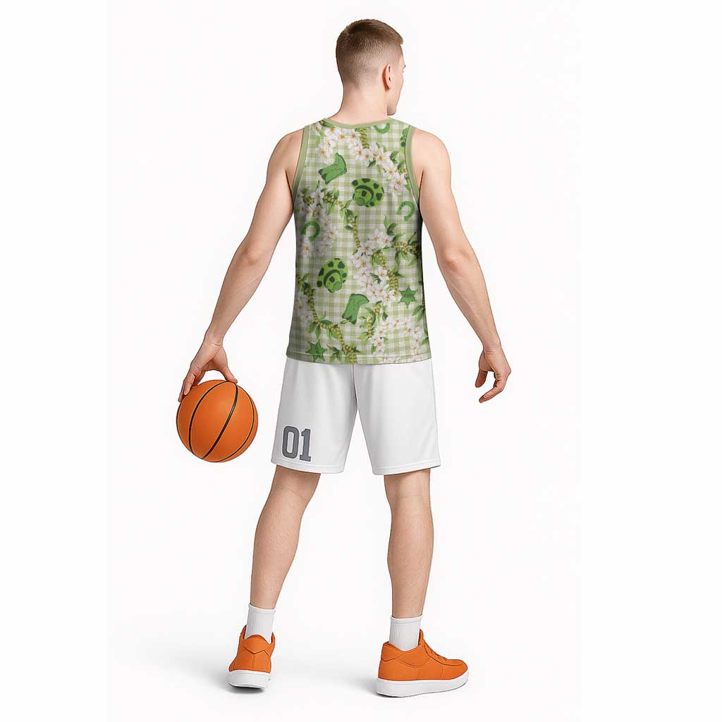 Mokihana Maile Ilima Leis Paniolo Palaka Basketball Jersey Hawaiian Omaomo Ala Spirit - Polynesian Pride