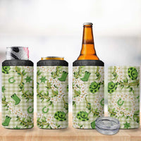 Mokihana Maile Ilima Leis Paniolo Palaka 4 in 1 Can Cooler Tumbler Hawaiian Omaomo Ala Spirit LT9 - Polynesian Pride