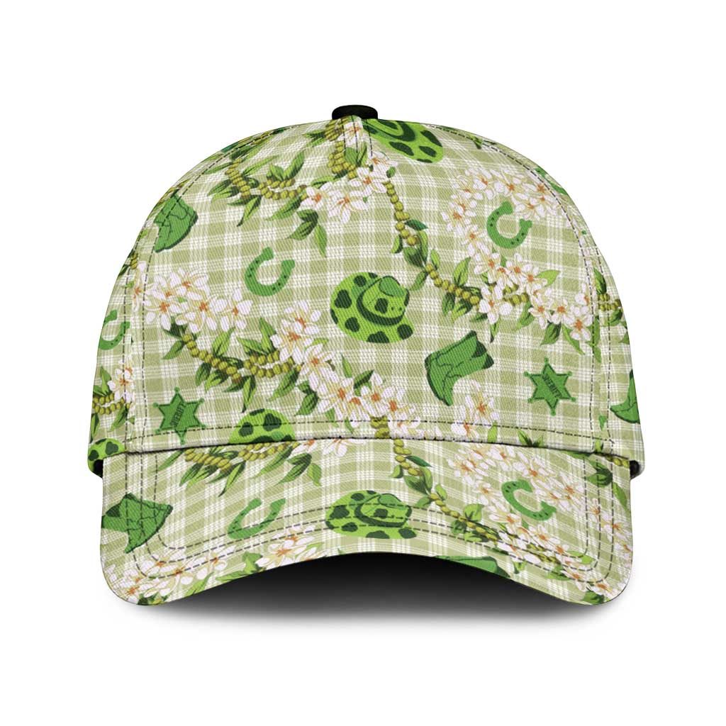 Mokihana Maile Ilima Leis Paniolo Palaka Classic Cap Hawaiian Omaomo Ala Spirit - Polynesian Pride