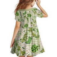 Mokihana Maile Ilima Leis Paniolo Palaka Family Matching Off Shoulder Short Dress and Hawaiian Shirt Hawaiian Omaomo Ala Spirit LT9 - Polynesian Pride