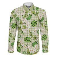 Mokihana Maile Ilima Leis Paniolo Palaka Family Matching Short Sleeve Bodycon Dress and Hawaiian Shirt Hawaiian Omaomo Ala Spirit LT9 Dad's Shirt - Long Sleeve Green - Polynesian Pride