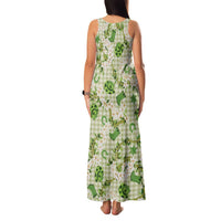 Mokihana Maile Ilima Leis Paniolo Palaka Family Matching Tank Maxi Dress and Hawaiian Shirt Hawaiian Omaomo Ala Spirit LT9 - Polynesian Pride