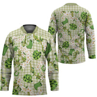 Mokihana Maile Ilima Leis Paniolo Palaka Hockey Jersey Hawaiian Omaomo Ala Spirit - Polynesian Pride