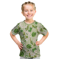 Mokihana Maile Ilima Leis Paniolo Palaka Kid T Shirt Hawaiian Omaomo Ala Spirit - Polynesian Pride