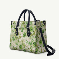 Mokihana Maile Ilima Leis Paniolo Palaka Leather Bag Hawaiian Omaomo Ala Spirit - Polynesian Pride
