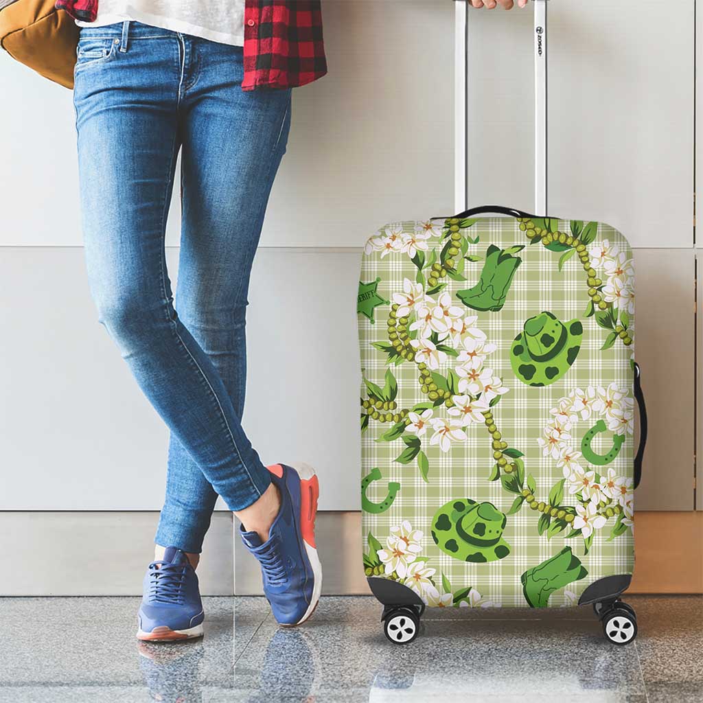 Mokihana Maile Ilima Leis Paniolo Palaka Luggage Cover Hawaiian Omaomo Ala Spirit - Polynesian Pride