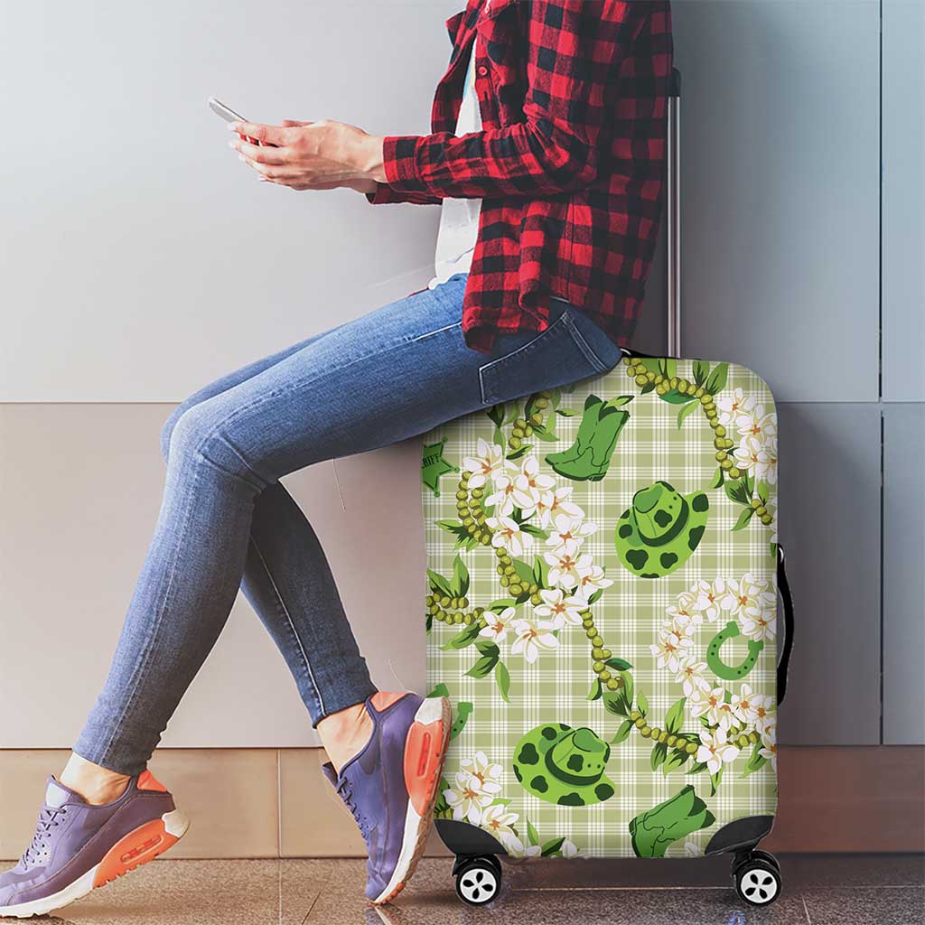 Mokihana Maile Ilima Leis Paniolo Palaka Luggage Cover Hawaiian Omaomo Ala Spirit - Polynesian Pride