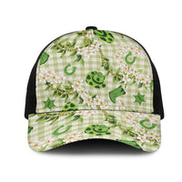 Mokihana Maile Ilima Leis Paniolo Palaka Mesh Trucker Cap Hawaiian Omaomo Ala Spirit - Polynesian Pride