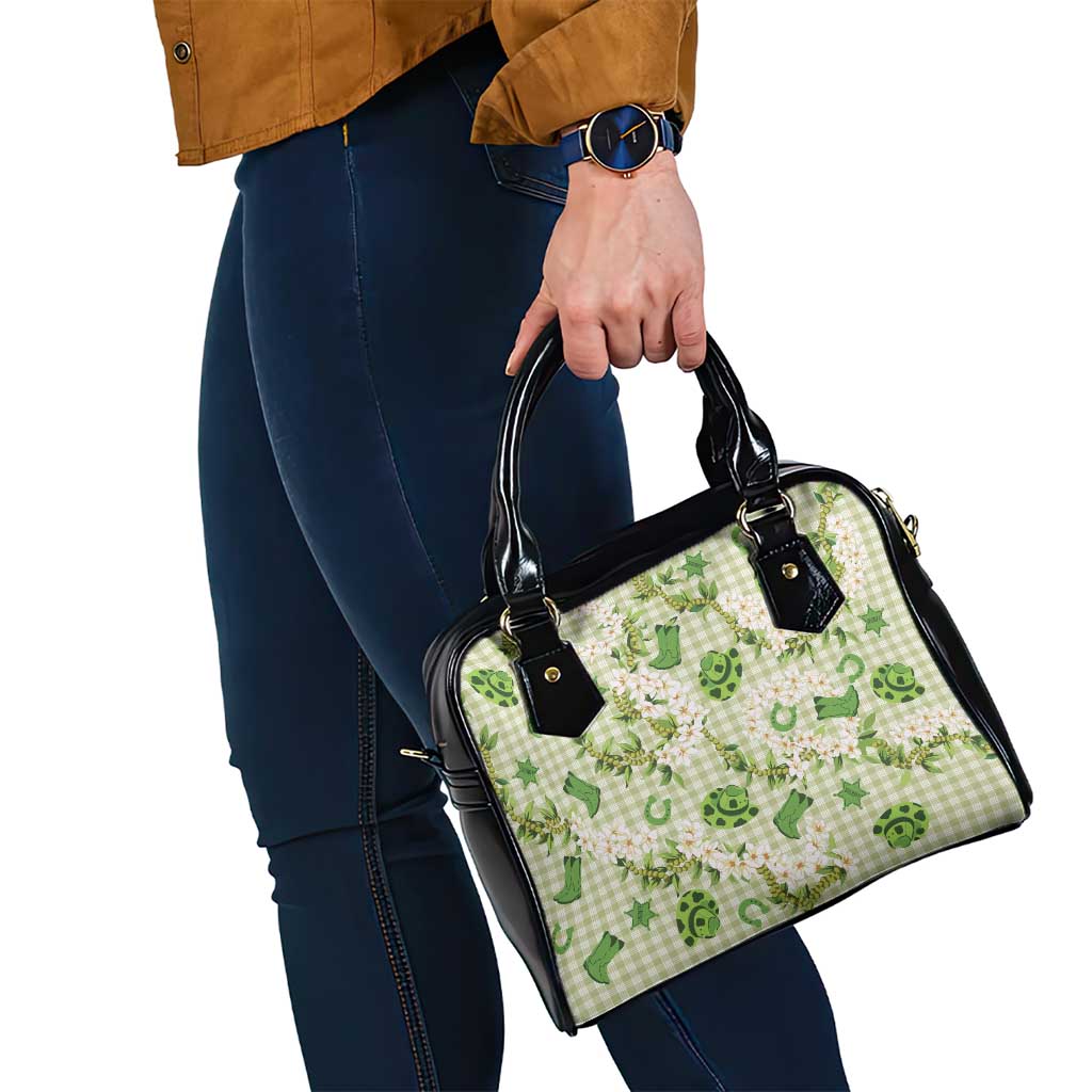 Mokihana Maile Ilima Leis Paniolo Palaka Shoulder Handbag Hawaiian Omaomo Ala Spirit - Polynesian Pride