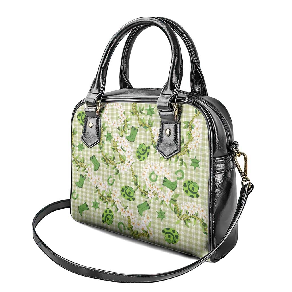 Mokihana Maile Ilima Leis Paniolo Palaka Shoulder Handbag Hawaiian Omaomo Ala Spirit - Polynesian Pride