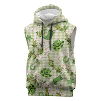 Mokihana Maile Ilima Leis Paniolo Palaka Sleeveless Hoodie Hawaiian Omaomo Ala Spirit - Polynesian Pride