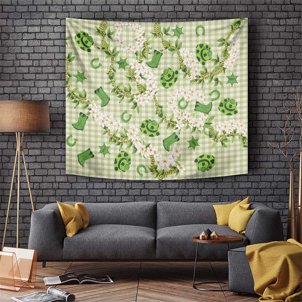 Mokihana Maile Ilima Leis Paniolo Palaka Tapestry Hawaiian Omaomo Ala Spirit - Polynesian Pride