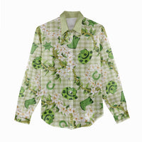 Mokihana Maile Ilima Leis Paniolo Palaka Women Casual Shirt Hawaiian Omaomo Ala Spirit LT9 - Polynesian Pride
