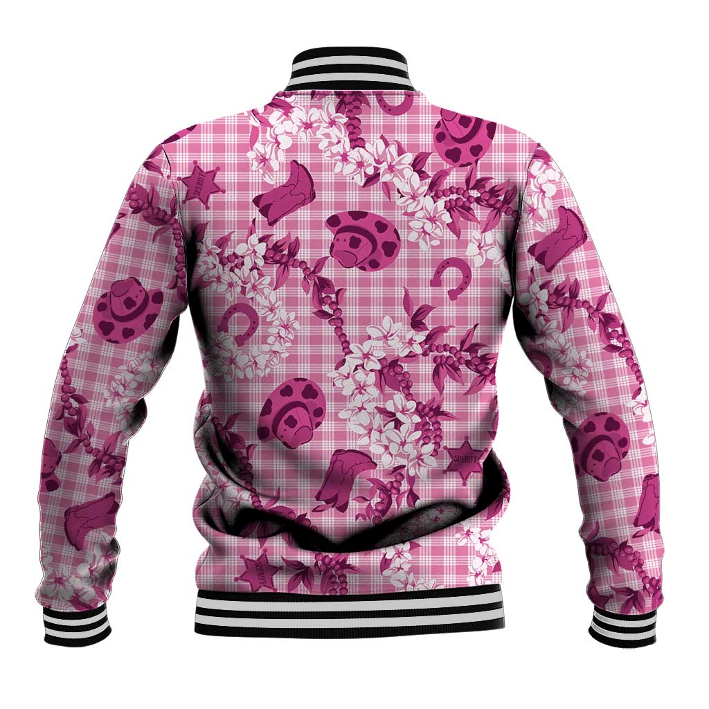 Mokihana Maile Ilima Leis Paniolo Palaka Baseball Jacket Hawaiian Omaomo Ulaula Spirit - Polynesian Pride