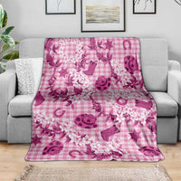 Mokihana Maile Ilima Leis Paniolo Palaka Blanket Hawaiian Omaomo Ulaula Spirit LT9 - Polynesian Pride