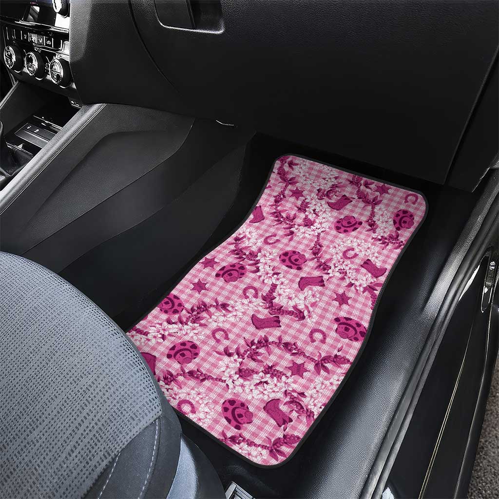 Mokihana Maile Ilima Leis Paniolo Palaka Car Mats Hawaiian Omaomo Ulaula Spirit - Polynesian Pride