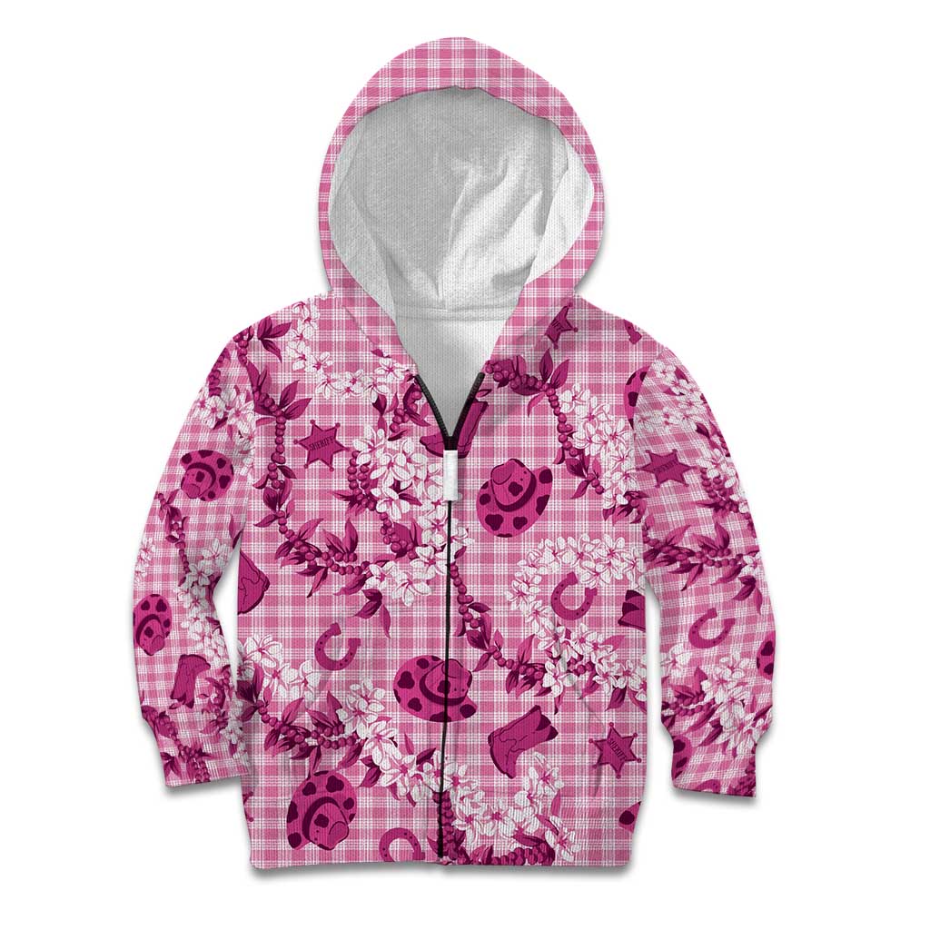 Mokihana Maile Ilima Leis Paniolo Palaka Kid Hoodie Hawaiian Omaomo Ulaula Spirit - Polynesian Pride