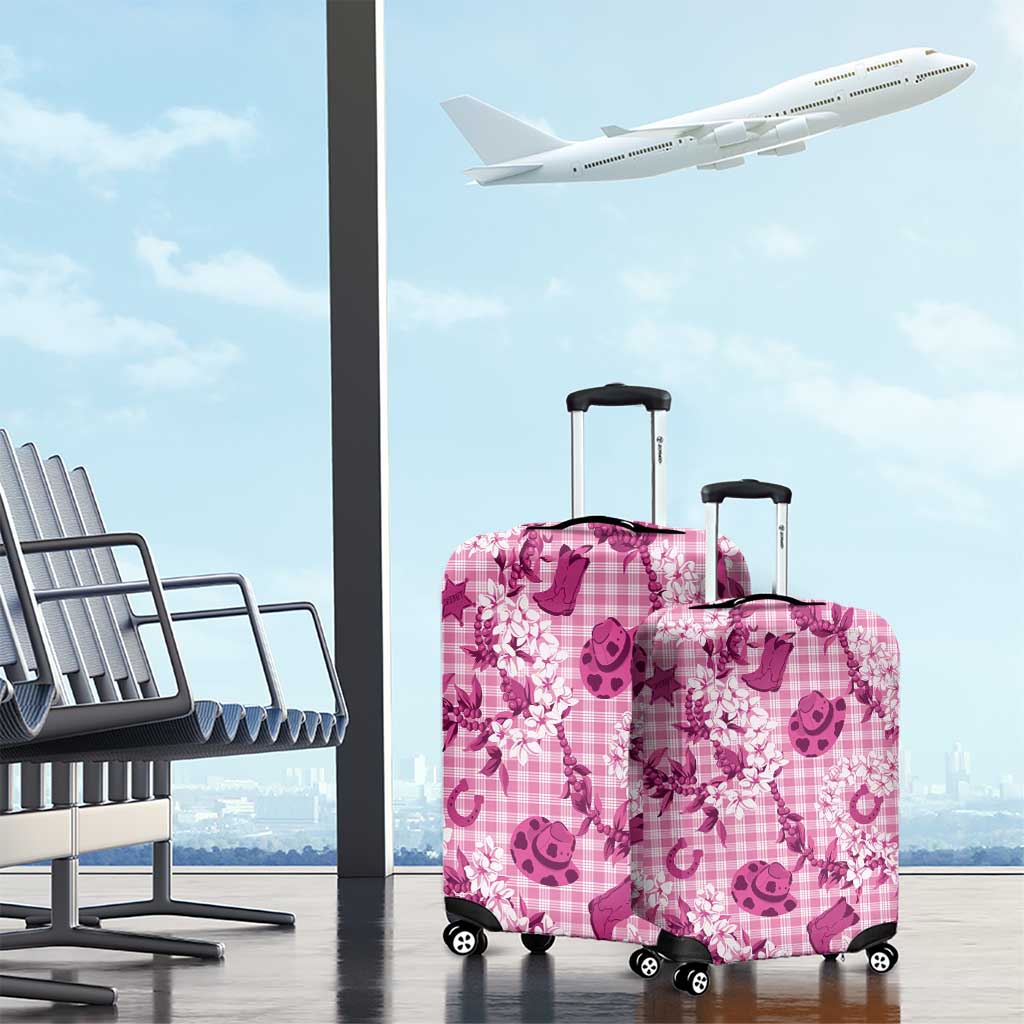 Mokihana Maile Ilima Leis Paniolo Palaka Luggage Cover Hawaiian Omaomo Ulaula Spirit - Polynesian Pride