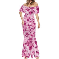 Mokihana Maile Ilima Leis Paniolo Palaka Mermaid Dress Hawaiian Omaomo Ulaula Spirit LT9 - Polynesian Pride