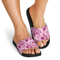 Mokihana Maile Ilima Leis Paniolo Palaka Slide Sandals Hawaiian Omaomo Ulaula Spirit - Polynesian Pride