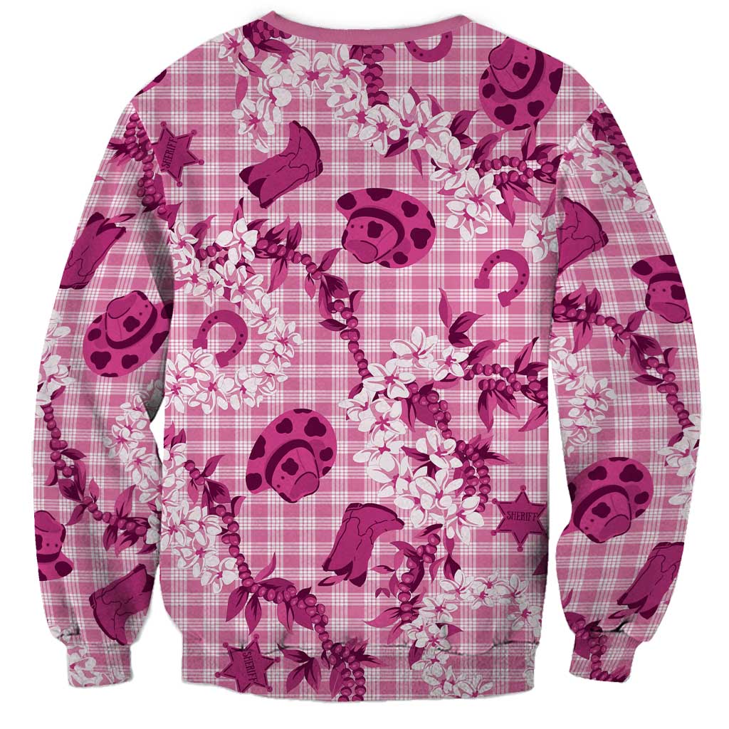Mokihana Maile Ilima Leis Paniolo Palaka Sweatshirt Hawaiian Omaomo Ulaula Spirit LT9 - Polynesian Pride