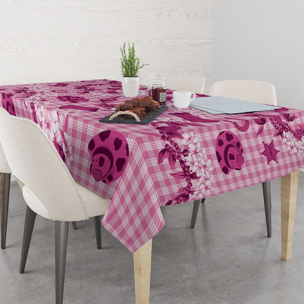 Mokihana Maile Ilima Leis Paniolo Palaka Tablecloth Hawaiian Omaomo Ulaula Spirit - Polynesian Pride
