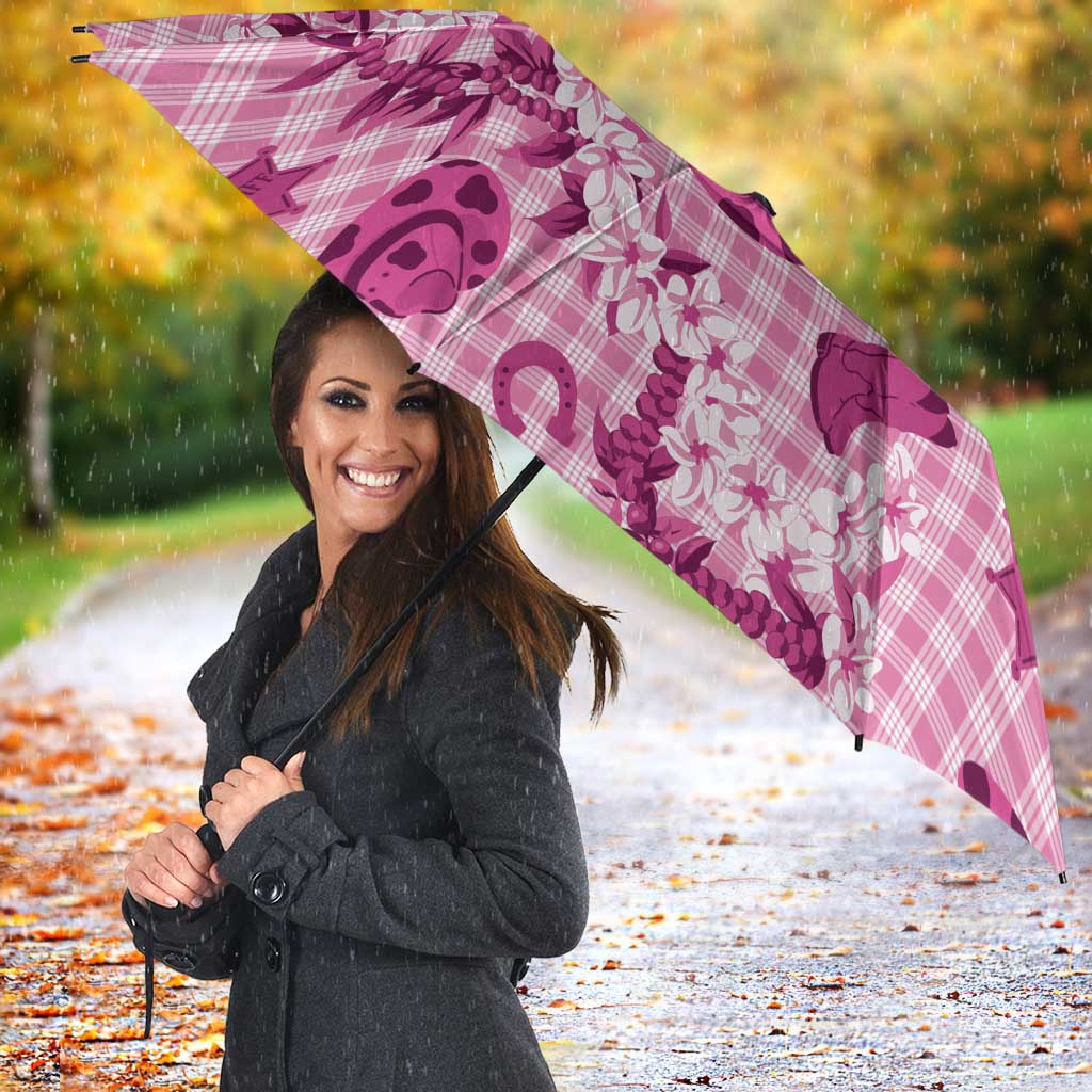 Mokihana Maile Ilima Leis Paniolo Palaka Umbrella Hawaiian Omaomo Ulaula Spirit - Polynesian Pride
