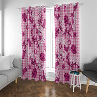 Mokihana Maile Ilima Leis Paniolo Palaka Window Curtain Hawaiian Omaomo Ulaula Spirit - Polynesian Pride