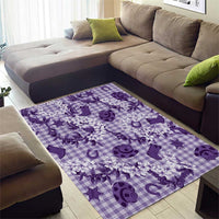 Mokihana Maile Ilima Leis Paniolo Palaka Area Rug Hawaiian Poni Spirit LT9 - Polynesian Pride