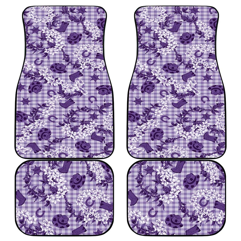 Mokihana Maile Ilima Leis Paniolo Palaka Car Mats Hawaiian Poni Spirit LT9 - Polynesian Pride
